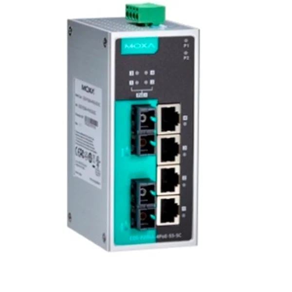 MOXA Коммутатор EDS-P206A-4PoE-SS-SC