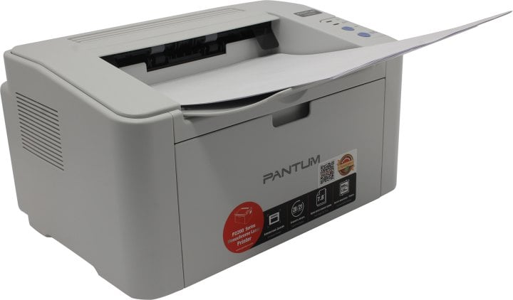 Pantum P2200 A4, принтер, лазерный, черно-белый, 20стр/мин, 1200x1200dpi, 600МГц, 64Мб,USB, 1600стр/картридж, белый корпус (P2200)(001557)