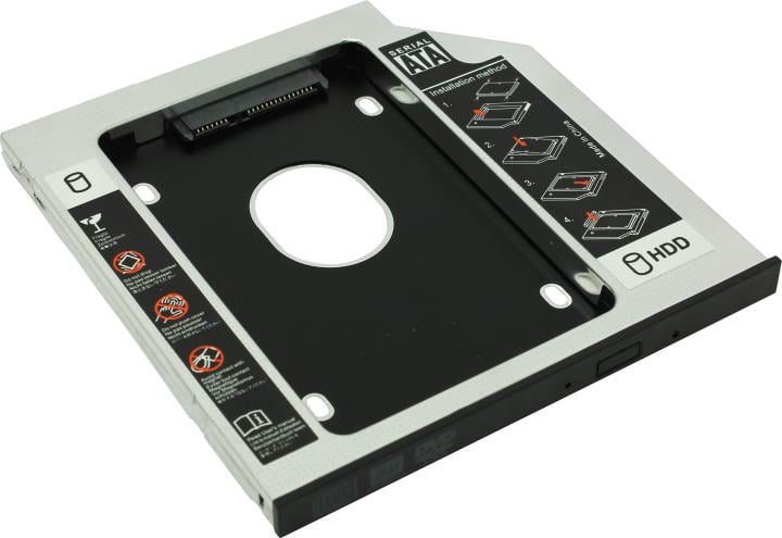 ORIENT Адаптер UHD-2SC9, для 2.5” SATA HDD для установки в SATA отсек оптического привода ноутбука 9.5 мм (30262)