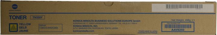 Тонер KONICA MINOLTA <AAV8250/AAV825A> TN-328Y/328FY Yellow для bizhub C360i/C300i/C250i