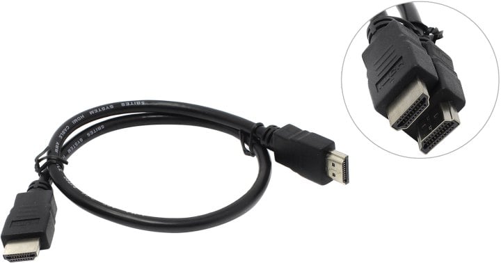 5bites APC-005-005 Кабель  HDMI M / HDMI M V1.4b, высокоскоростной, ethernet+3D, 0.5м.