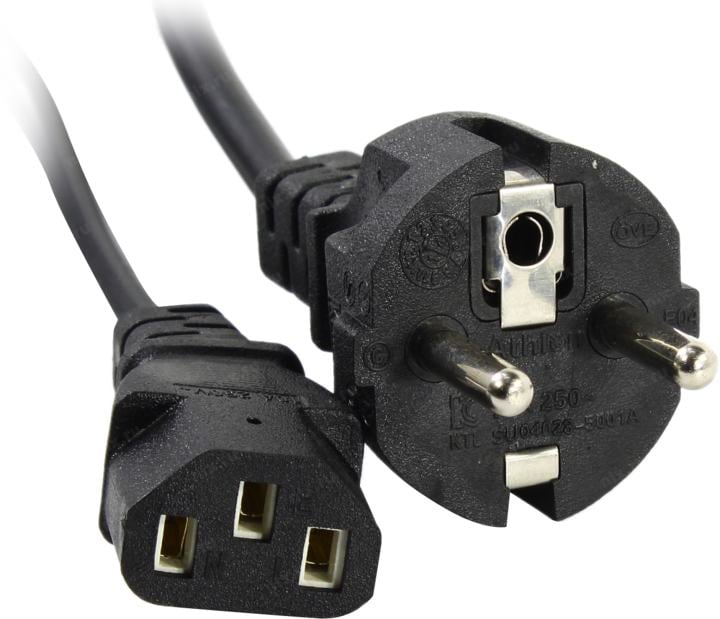 Exegate EX297788RUS Кабель питания Special PC-1S (Евровилка Schuko->C13, 3*0.75mm2, CCA, черный, 1м)