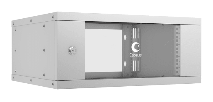 Cabeus WSC-05D-4U55/45 <10183c> Шкаф 19" настенный 4U,  дверь  стекло