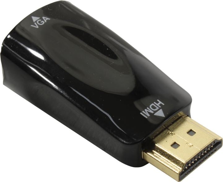 ExeGate <EX-A-HDMI-VGA-001> Переходник HDMI (M) ->  VGA (15F) <EX294718RUS>
