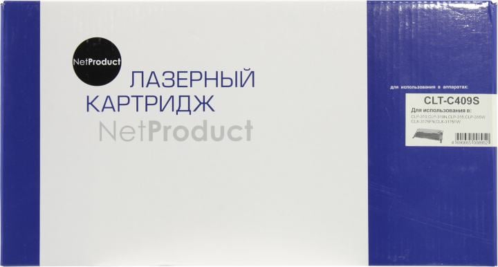 Тонер-картридж NetProduct (N-CLT-C409S) для Samsung CLP-310/315/CLX-3170fn/3175, C, 1K