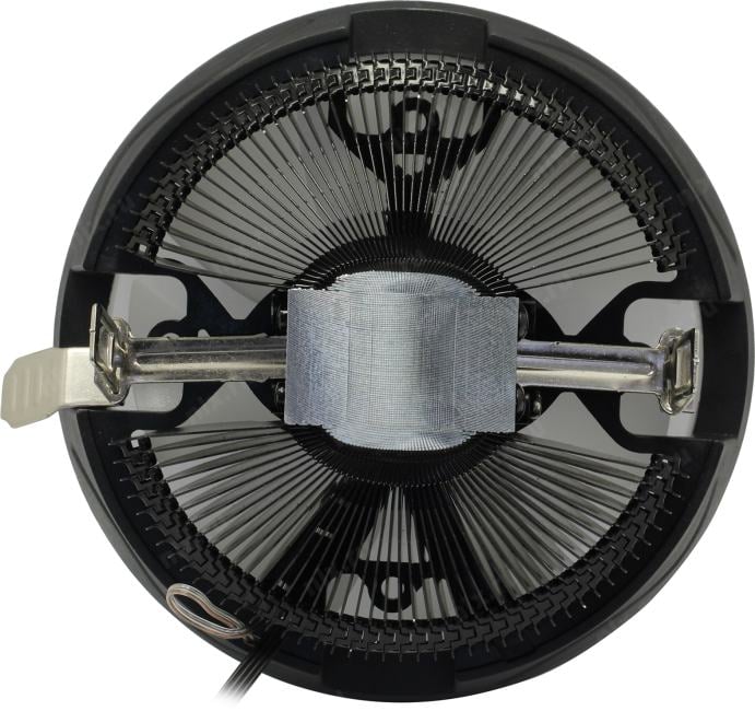 Exegate EX286157RUS Кулер ExeGate Dark Magic EE126R-PWM.RGB (Al black coating, 775/1150/1151/1155/1156/1200/1700/A­M2/AM2+/AM3/AM3+/AM4/FM1/FM2/754/939/940 TDP 95W,Fan 120mm, PWM, 900-2000RPM,Hydro be