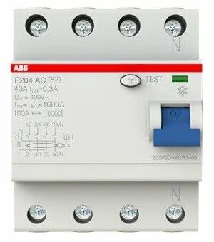 ABB 2CSF204001R3400 Выключатель дифференциального тока (УЗО) 4п 40А 300мА F204 АС  (F204  AC-40/0,3)
