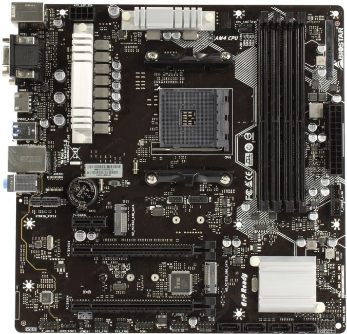 BioStar B550MX/E PRO (RTL) AM4 <B550> 2xPCI-E Dsub+DVI+HDMI GbLAN  SATA MicroATX 4DDR4