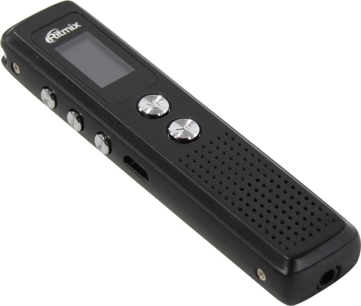 Ritmix <RR-120 8Gb Black> цифр. диктофон (8Gb/96ч, LCD,  USB,  Li-Ion)