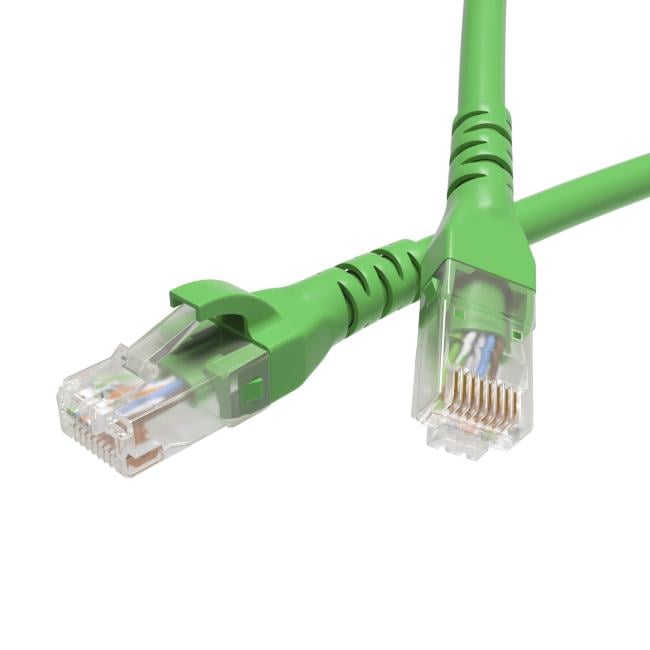 Кабель патч-корд U/UTP 5e кат. 10м. DKC RN5EUU4500GN LSZH, зелёный, "RAM telecom"