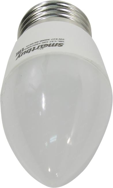 Smartbuy <SBL-C37-05-30K-E27> (E27, 350 люмен, 3000К, 5Вт, 160-240В)