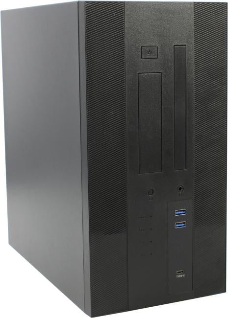 Корпус mini-ITX Powerman EK303BK  U3.0*2+TypeC+combo Audioo 6193890