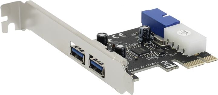 Интерфейсная плата Orient VA-3U2219PE PCI Express 2.0 x1, 2xUSB3.2 TypeA, PCIe, VA-3U2219PE