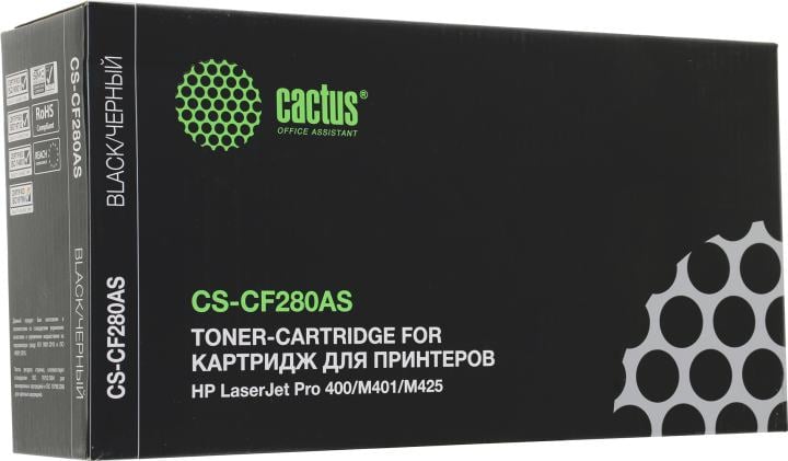 Картридж Cactus CS-CF280A(S)  для  HP LJ  M400,401,425
