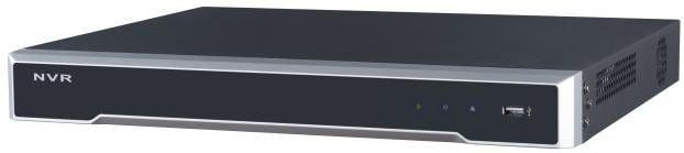 Видеорегистратор IP Hikvision DS-7616NI-I2, 16-канальный. IP-видеовход: 16 каналов до 12 Мп; входящий поток 160 Мбит/с, исходящий 256 Мбит/с; сжатие: H.265+/H.265/H.264+/H.264.