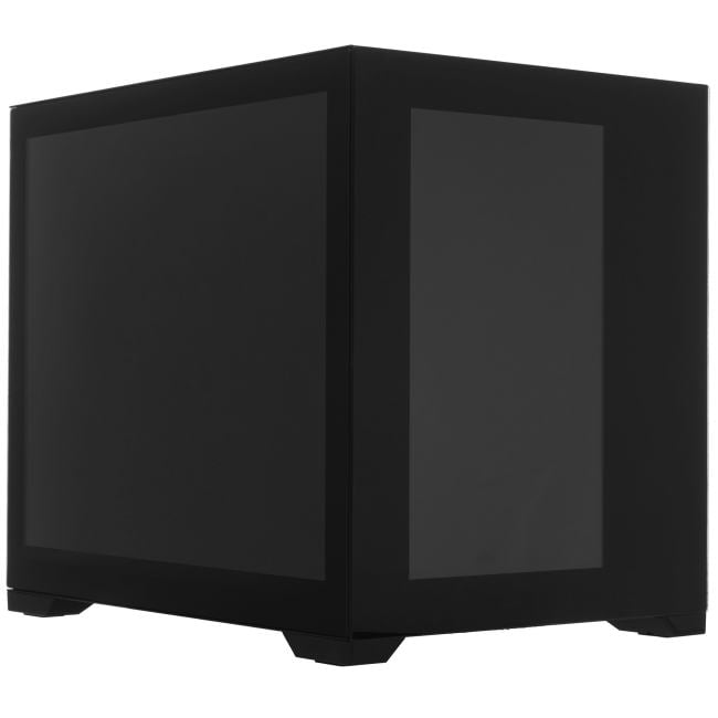 LAMP-CSM377B Корпус Lamptron Double-Side Display PC Case (Front & Side Display Panel, Black) с двумя  ЖК  экранами,черный