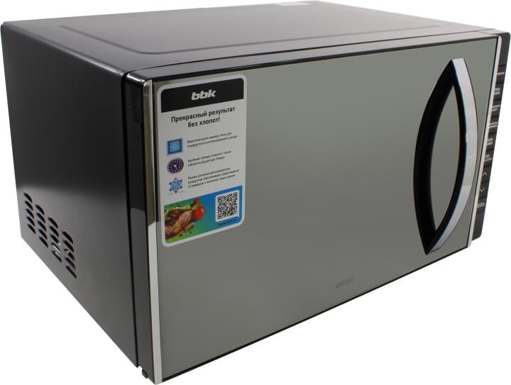 BBK <23MWG-850T/B-M Black> Микроволновая печь (800Вт, 23л, гриль, LCD)