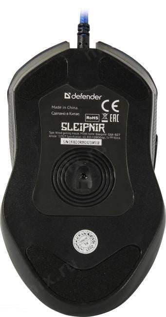 Defender Sleipnir Gaming Mouse <GM-927> (RTL)  USB 6btn+Roll <52927>