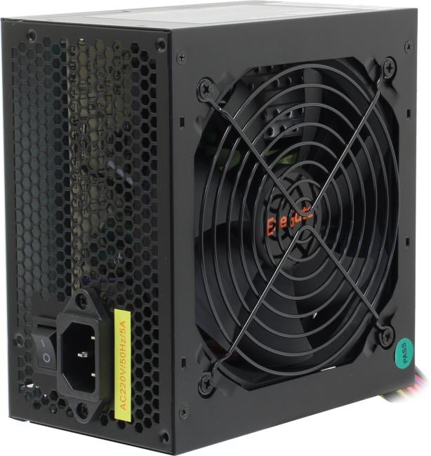 Блок питания 550W ExeGate XP550-PC (ATX, PC, 12cm silent fan, 24pin, (4+4)pin, PCI-E, 3xSATA, 2xIDE, black, кабель 220V в комплекте 1,8м) <EX282070RUS-PC>