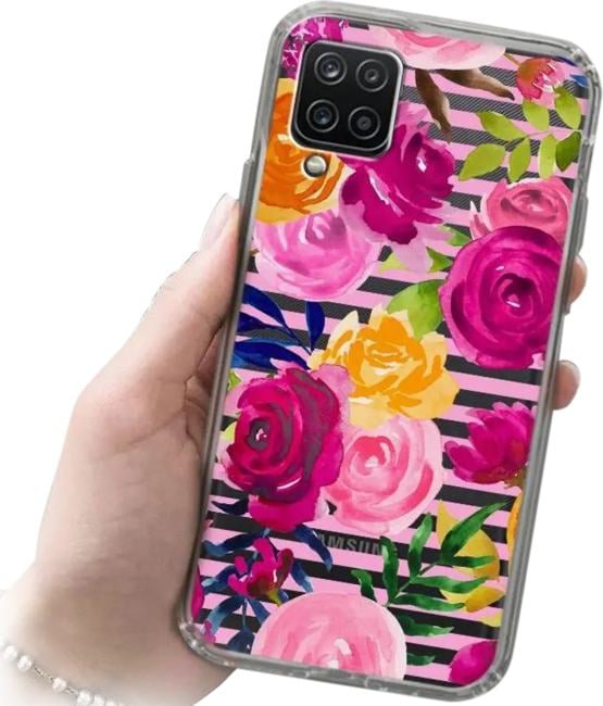Чехол (клип-кейс) Gresso Air, для Samsung Galaxy A12, прозрачный/рисунок gr17aaae9263