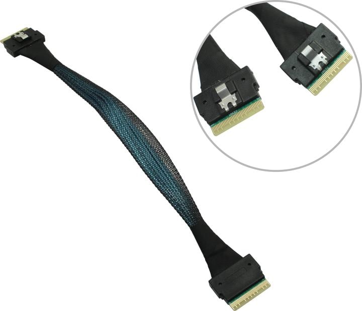 ACD ACD-60007-MD-20CM <6710077-20> Кабель SFF-8654 (x8)<->SFF-8654  (x8)  0.2м