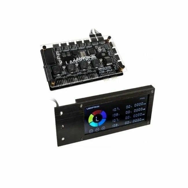 LAMP-SM436B Панель управления вентиляторами и подсветкой Lamptron SM436 RGB Fans and Lights PCI Controller-Black
