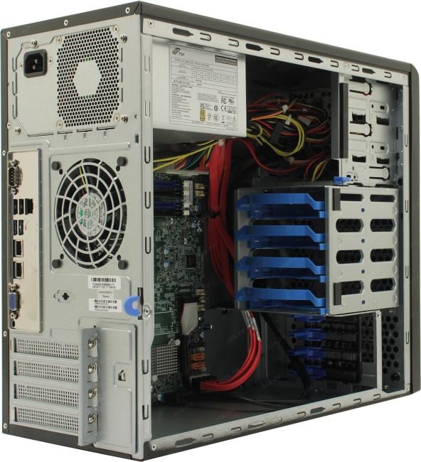 SYS-530T-I. Supermicro UP Workstation mini-tower 530T-I / 1xE-2314/ 1x16Gb/ 1x 2TB HDD/ 1x400W