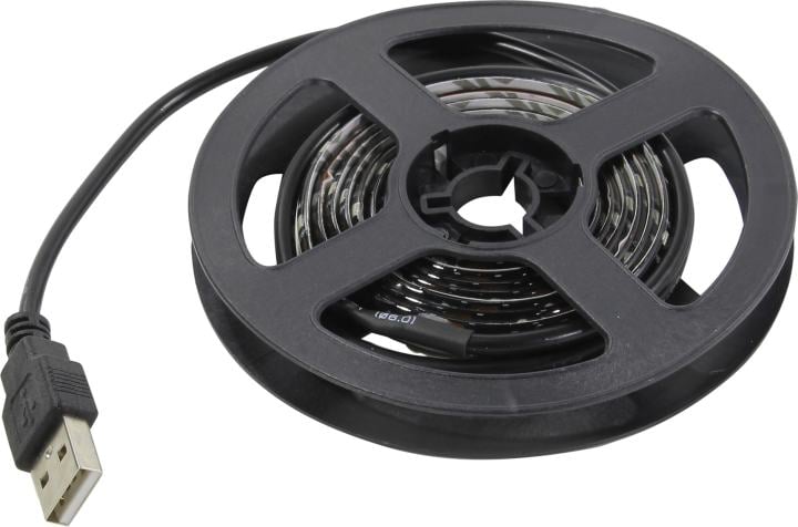Лента светодиодная с USB коннектором 5 В, 8 мм, IP65, SMD 2835, 60 LED/m, цвет свечения белый (6500 K)