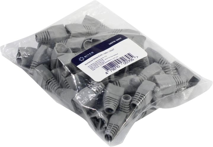5bites <US016-50GY> Колпачок изолирующий для коннектора RJ-45 (упаковка - 50  шт,  серый)