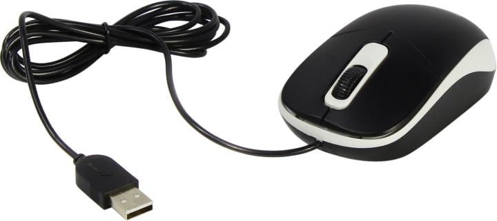 Genius Optical Mouse DX-111 <Black/Grey> (RTL) USB  3btn+Roll  (31010034401)
