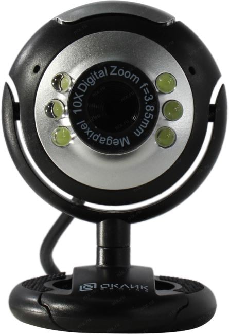 OKLICK <OK-C8825 Black> Web-Camera (USB2.0, 640x480,  микрофон)  <1455943>
