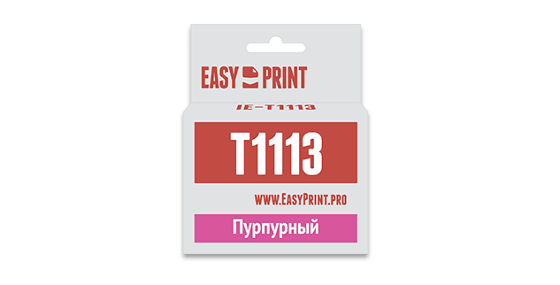 Картридж EasyPrint IE-T1113 для Epson Stylus Photo R270/R290/R390/RX690/TX700, пурпурный, с чипом
