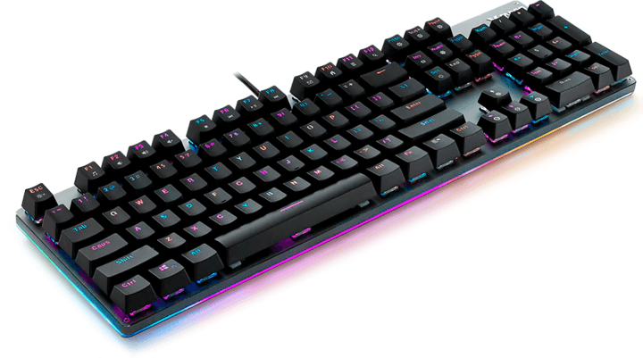 RAPOO Игровая механическая клавиатура проводная V520, цвет - черный