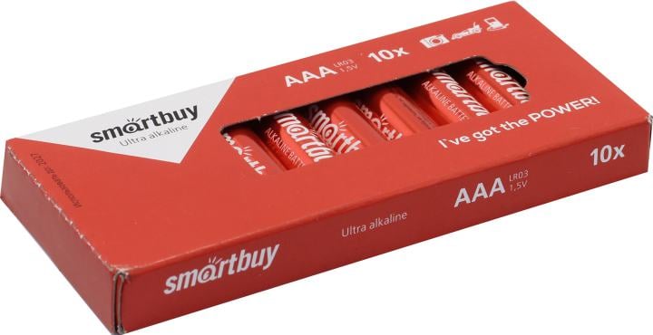 Smartbuy SOBA-3A10B-Eco, Size"AAA", 1.5V, щелочной (alkaline) <уп.  10  шт>
