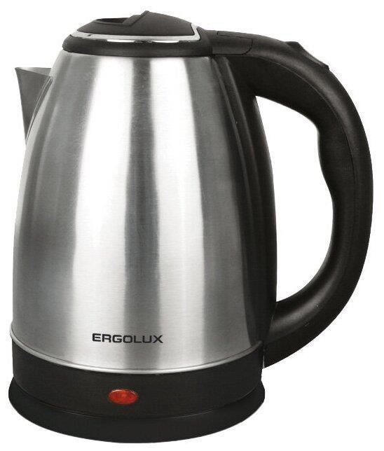 Чайник Ergolux ELX-KS05-C72 1.8л. 1600Вт, серебристый/черный (ELX-KS05-C72)