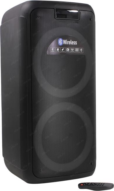 Колонка Ginzzu GM-202 (USB, Bluetooth, microSD, FM, ПДУ, Li-Ion)