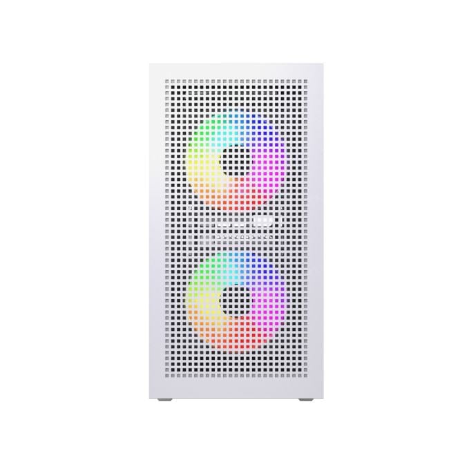 Powercase Корпус Mistral SM05 ARGB, Tempered Glass, 3x120mm ARGB PWM fans, белый, mATX  (CMMSM05W-A3)
