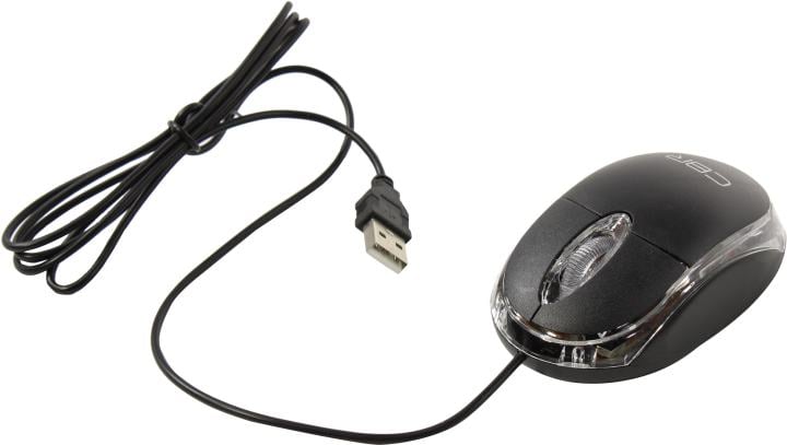 CBR Optical Mouse <CM122 Black> (RTL) USB 3but+Roll и  колесо  прокрутки,  цвет чёрный