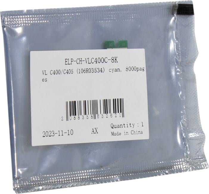 <ELP-CH-VLC400C-8K> Чип Xerox VersaLink C400/C405 (106R03534) Cyan,  8K  ELP