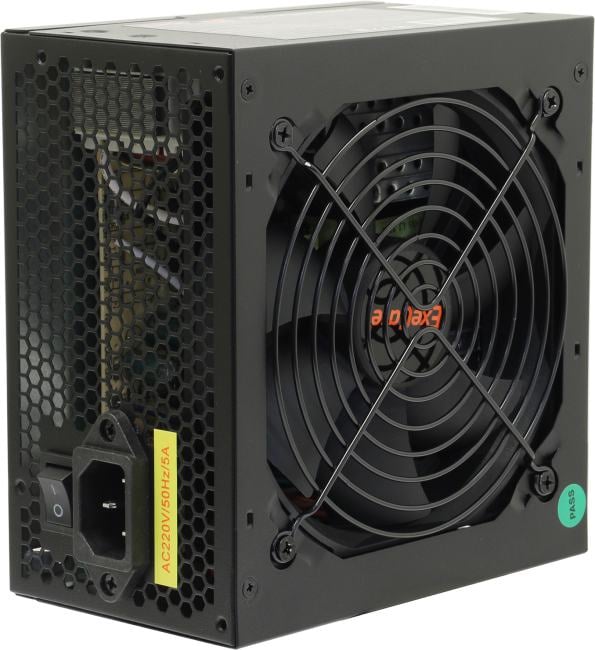 (Поврежденная упаковка, рваная пломба)   Блок питания 450W Exegate 450NPXE(+PFC), ATX, black, 12cm fan, 24+4pin, 6/8pin PCI-E, 3*SATA, 2*IDE,