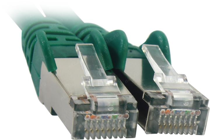 LAN-PC45/S5E-3.0-GN Шнур коммутационный Lanmaster кат. 5е экр. FTP RJ45/RJ45 d 62 3м LSZH зелёный
