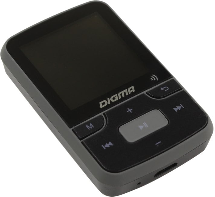 Digma <Z4-16Gb-Black> (MP3  Player,FM Tuner,16Gb,MicroSD,LCD 1.5",диктофон,USB,BT,Li-Pol)