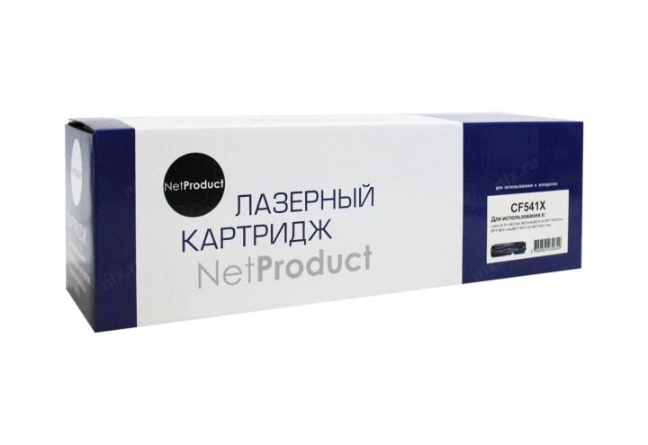Картридж NetProduct N-CF541X, для HP, голубой, 2.5K