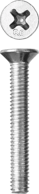 Зубр <4-303116-03-012> Винт DIN 965, M3x12 мм, 38 шт, кл. пр. 5.8,  оцинкованный,  ЗУБР