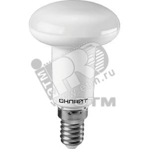 ОНЛАЙТ <OLL-R50-5-230-2.7K-E14> (E14, 360 люмен,  2700К, 5Вт, 220-240В)