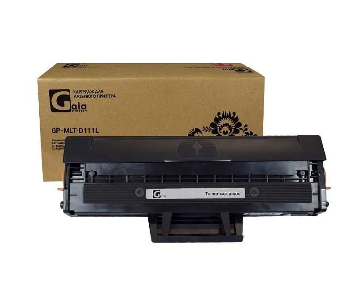 (Вскрытая упаковка) Картридж GP-MLT-D111L для принтеров Samsung Xpress SL-M2020/SL-M2020W/SL-M2021/SL-M2022/M2070F/SL-M2070W/SL-M2070F/SL-M2070FW/SL-M2071 (для аппаратов, выпущенных до 01.07.2017) 1800 копий GalaPrint