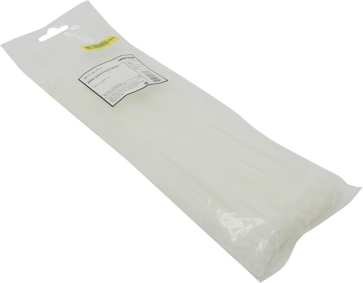 Smartbuy <SBE-CT-48-300-w White> Стяжка нейлоновая, неоткрыв. 300 мм,  уп-ка 100 шт