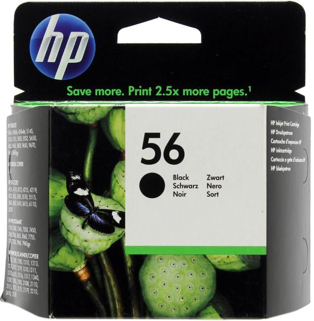Картридж HP C6656AE/AN/AA (№56)Black для  DJ450C(B)i/wbt/5652/96x0,OJ4255/5x10/6110,PhSm 7xx0,PSC 1110/12xx/13xx