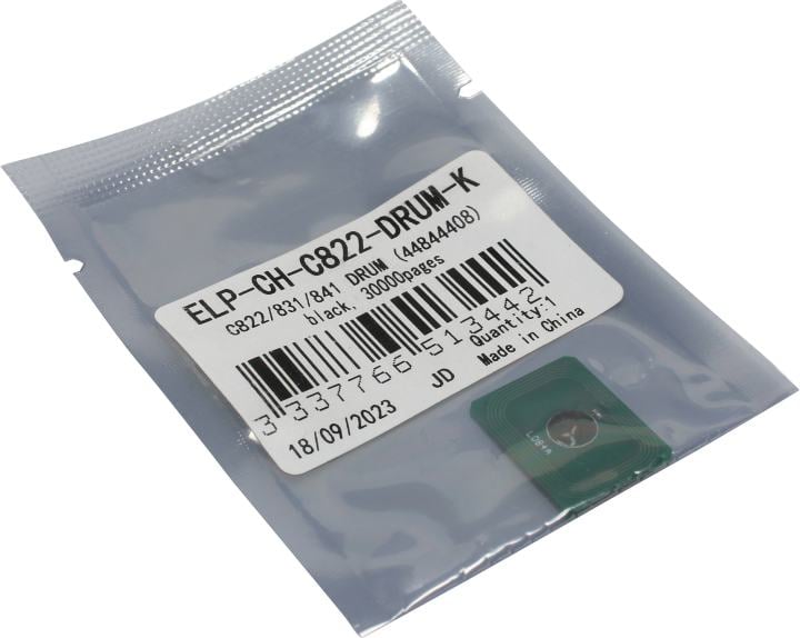 <ELP-CH-C822-DRUM-K> Чип OKI C822/831/841 DRUM (44844408) Black,  30K  ELP