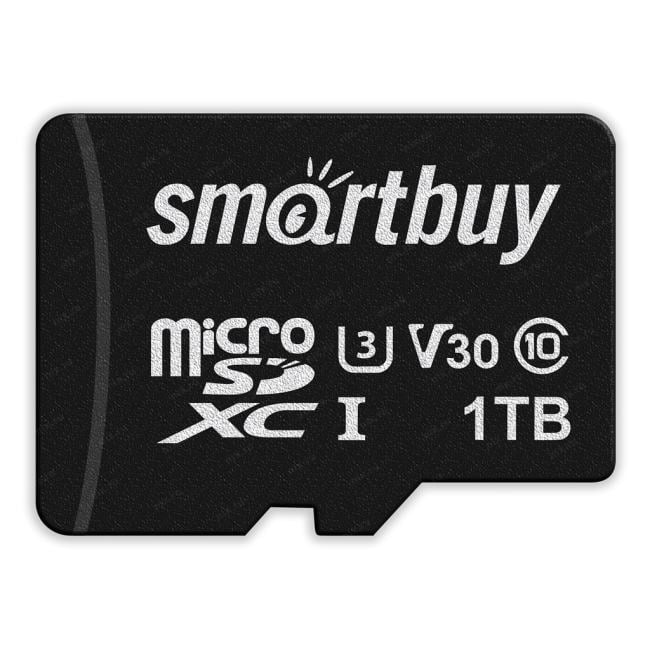 Карта памяти MicroSDXC_1 Tb SmartBuy class10 PRO 90/70Mb/s для видеорегистр. UHS-I (U3) SB1TBSDP01